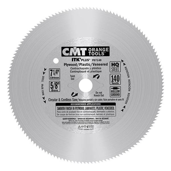 ITK Plus plywood finish saw blades